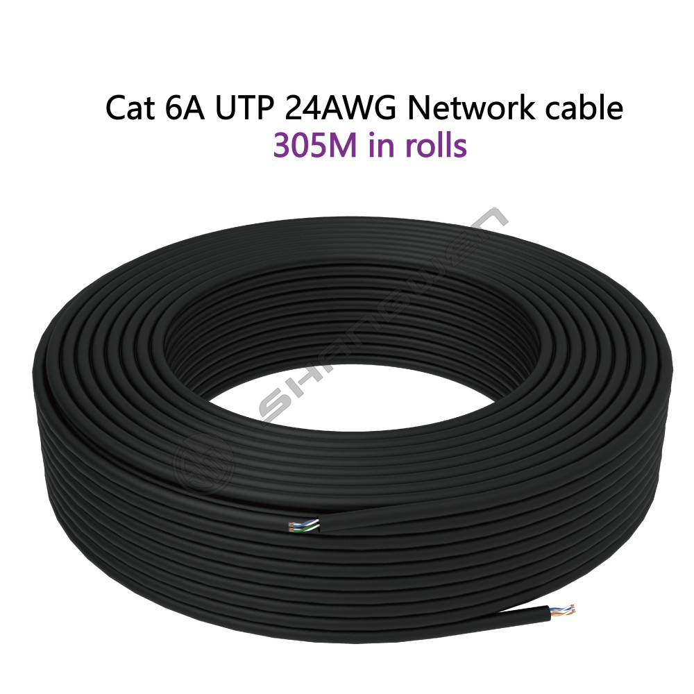 Cat6A UTP 24AWG Matte Black Bespoke
